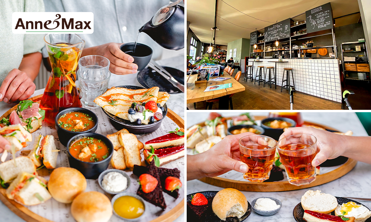 High tea incl. onbeperkt thee bij Anne&Max Den Haag Frederik Hendriklaan