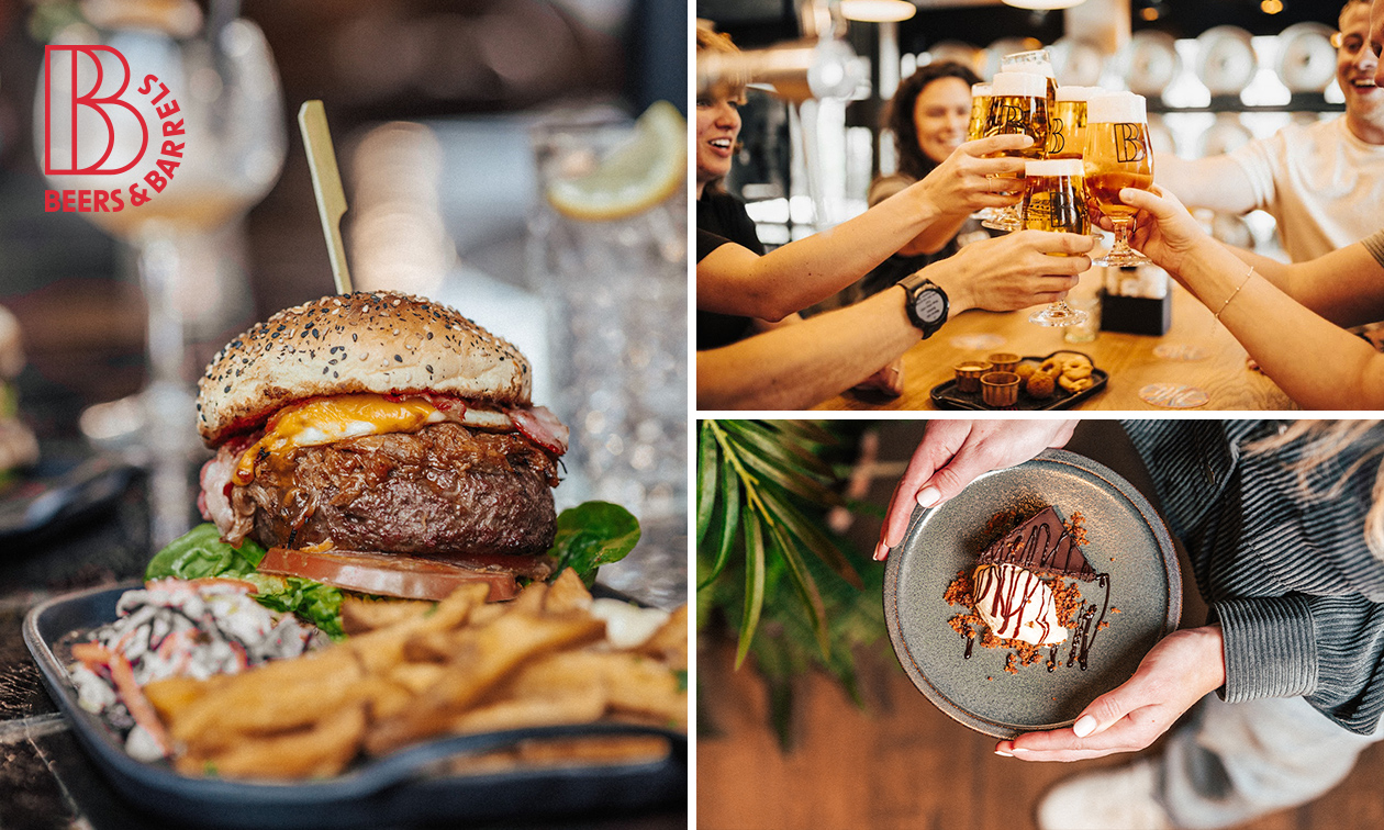 3-gangen keuzediner bij Beers & Barrels Veilinghavenkade