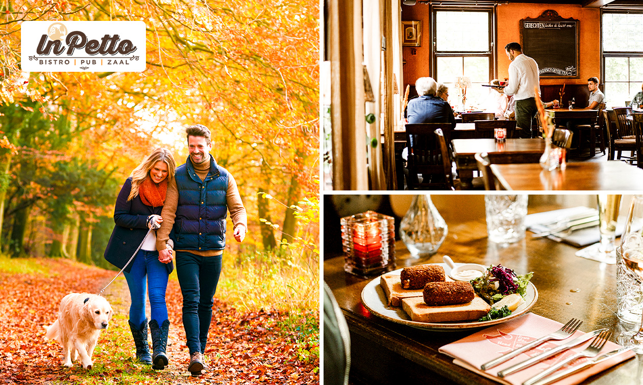 Wandel- of fietsarrangement incl. warme drank + gebak + lunchplank