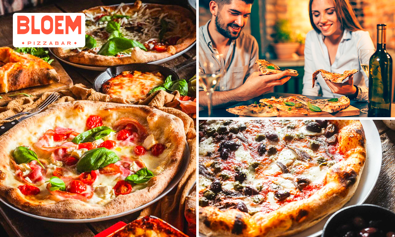 Pizzaproeverij + olijven bij Bloem Pizzabar