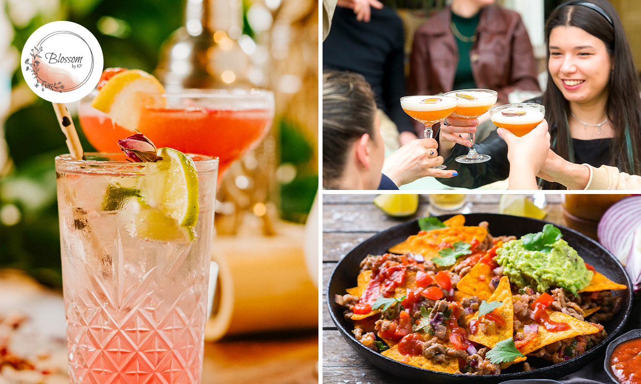 High borrel tree met borreletagère en drankje(s) naar keuze bij Blossom by KP