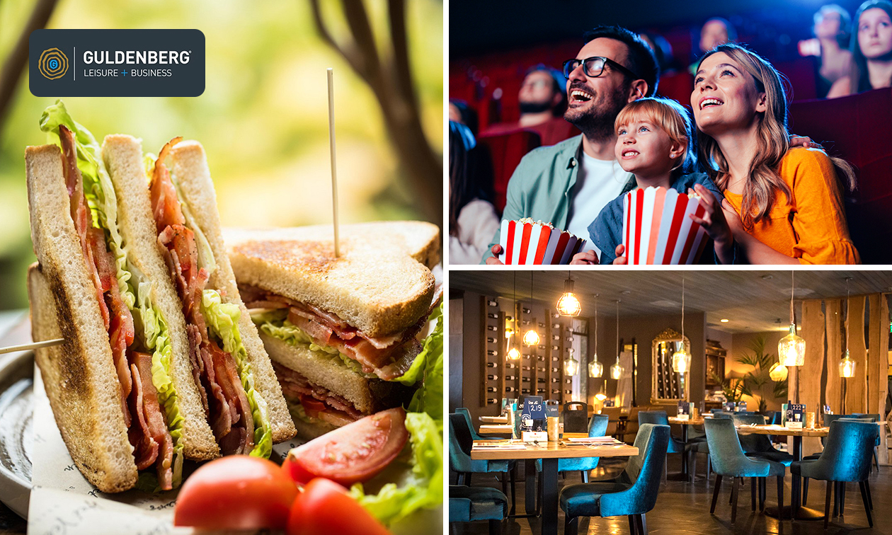 2- of 3-gangen keuzelunch + evt. filmticket, drankje en popcorn bij Brasserie Het Verlangen