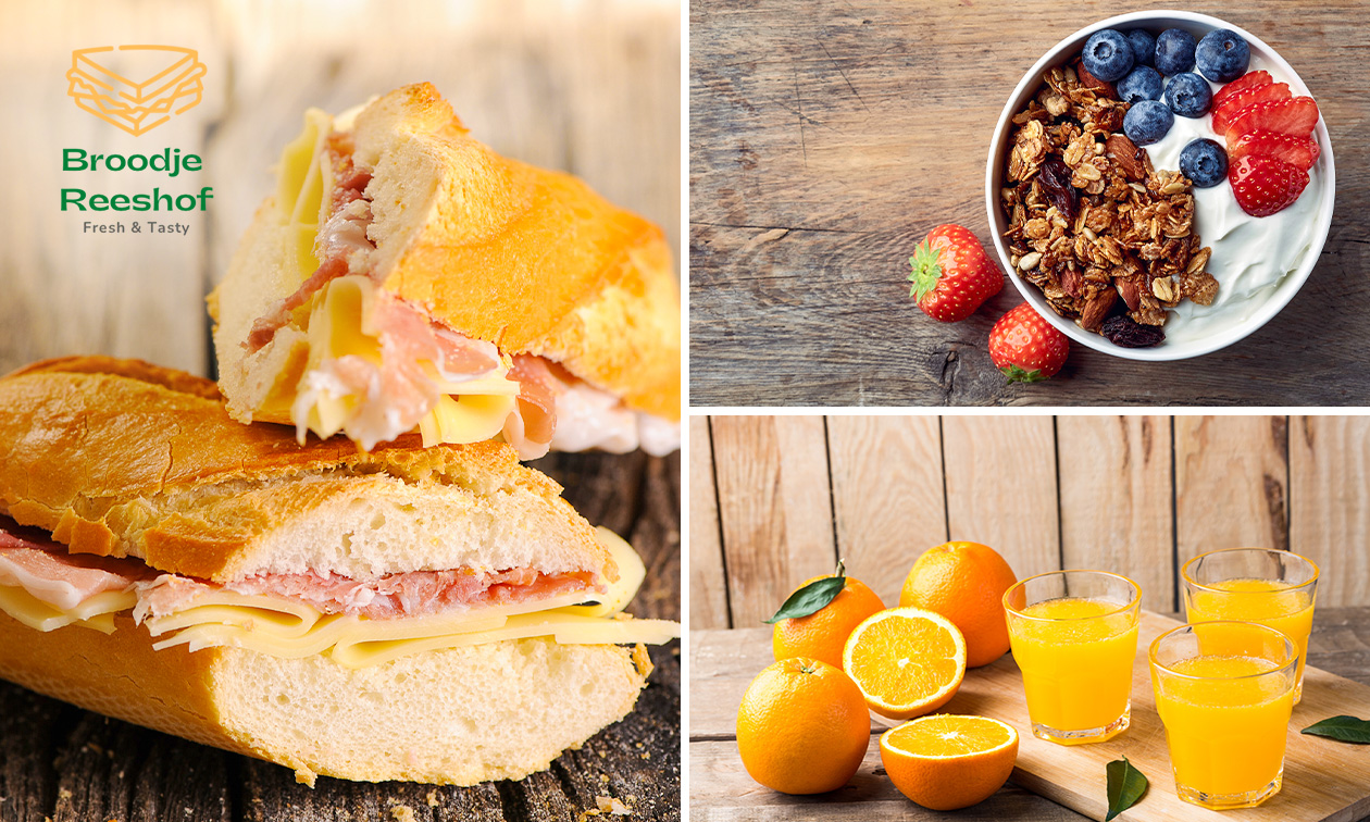 Ontbijtplank + glas verse jus d’orange of onbeperkte broodjesproeverij