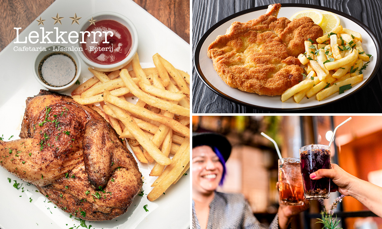 Maaltijd naar keuze + friet of salade + drankje naar keuze in Soest