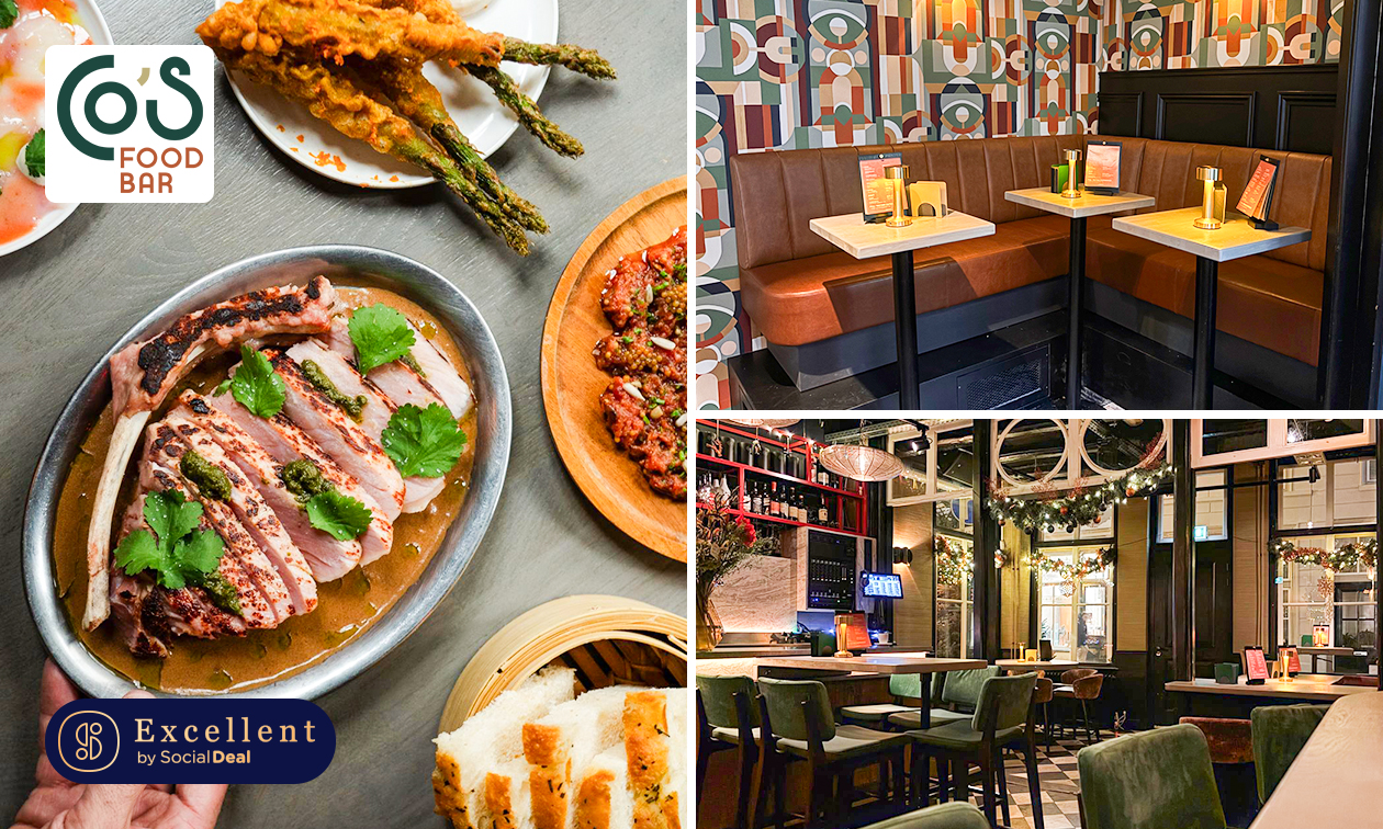 5-gangen proeverijdiner (7 gerechtjes) bij Co's Foodbar in de Korte Put