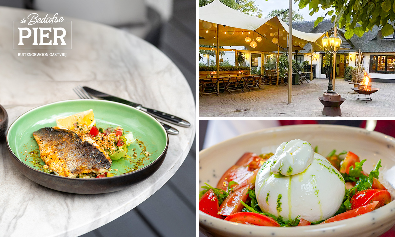 3-gangen keuzediner bij De Bedafse Pier