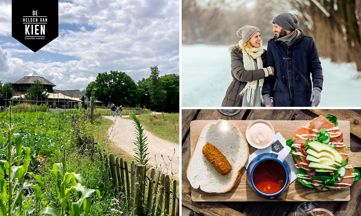 Wandelarrangement incl. koffie/thee + lekkers + lunchproeverij bij De Helden van Kien