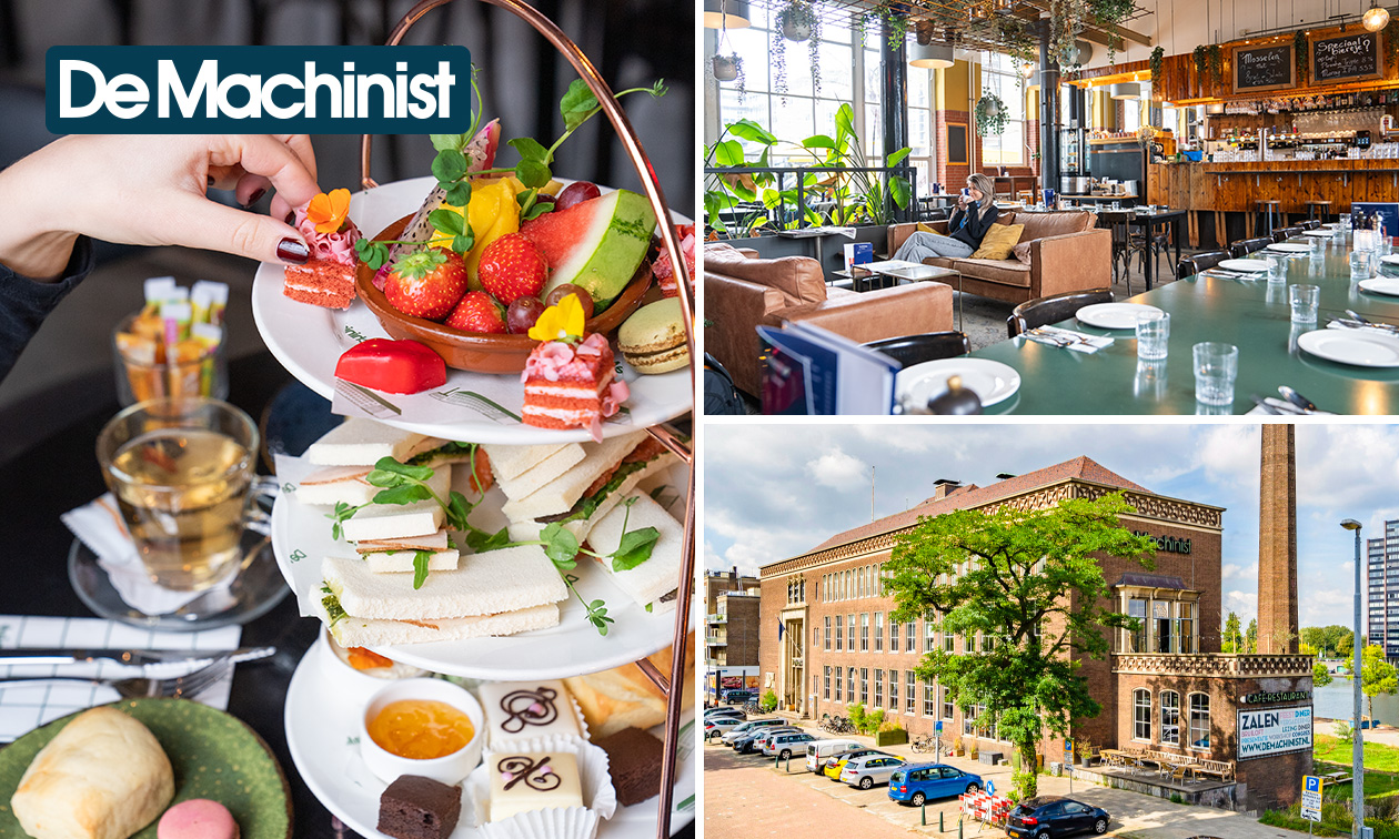 High tea of koffie + gebak aan de haven van Rotterdam