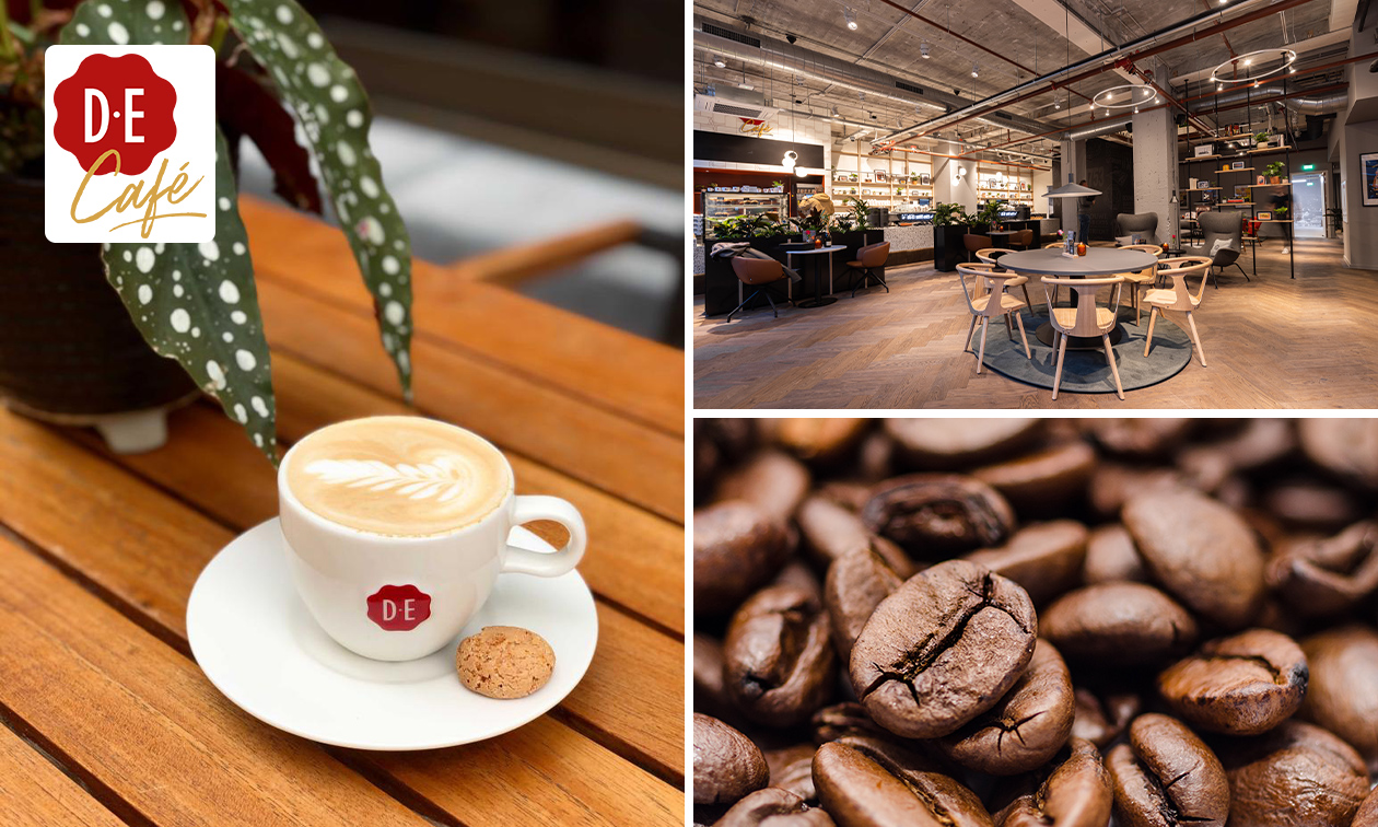 Douwe Egberts Café, Grote koffie special + koffiebonen of cups Spare