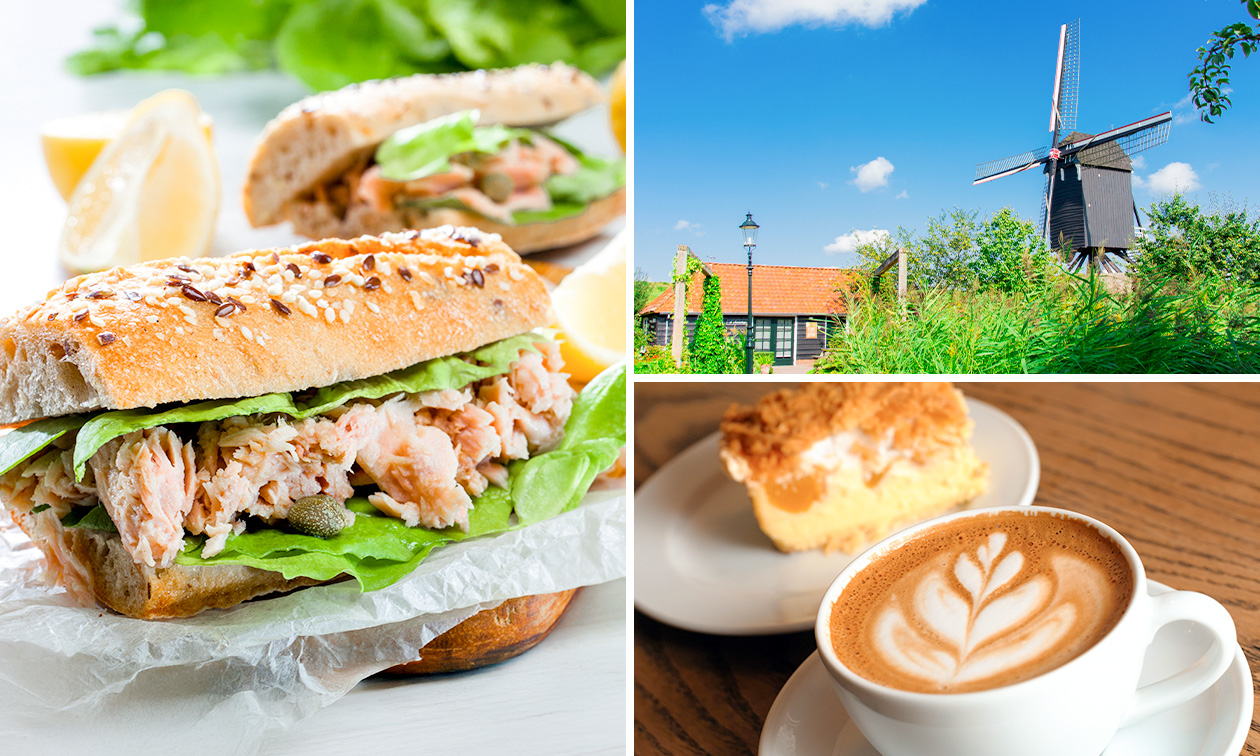 Wandelarrangement incl. koffie of thee en gebak + 2-gangenlunch bij Eetcafé Havenzicht