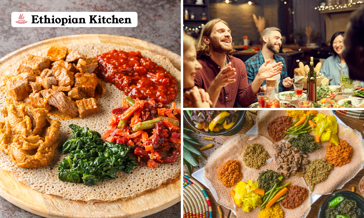 Ethiopisch 2-gangendiner à la carte bij Ethiopian Kitchen