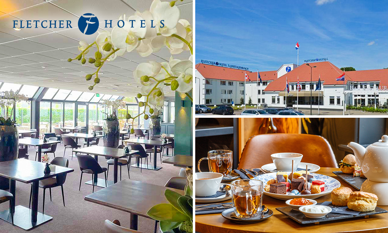 High tea, high wine, high beer of high bubbles voor 2 bij Fletcher Hotels