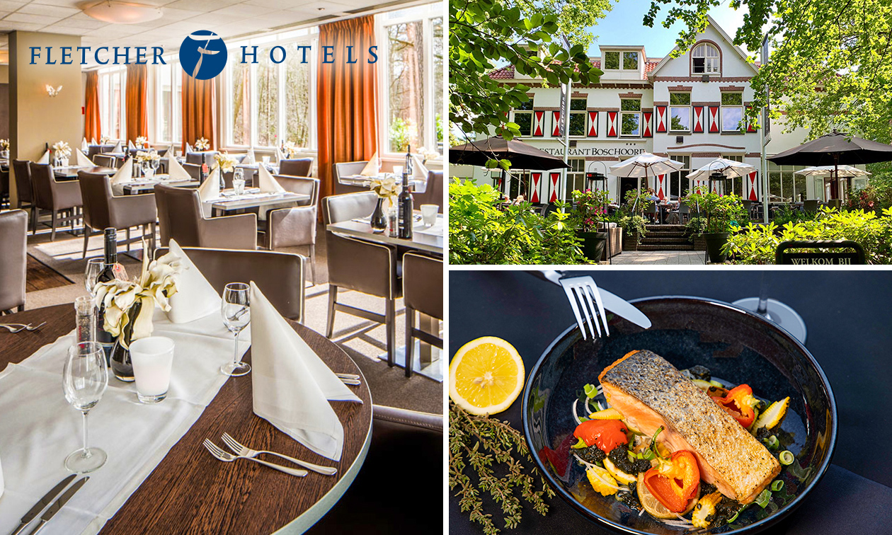 3-gangen Fletcher's Keuzemenu bij Fletcher Hotels