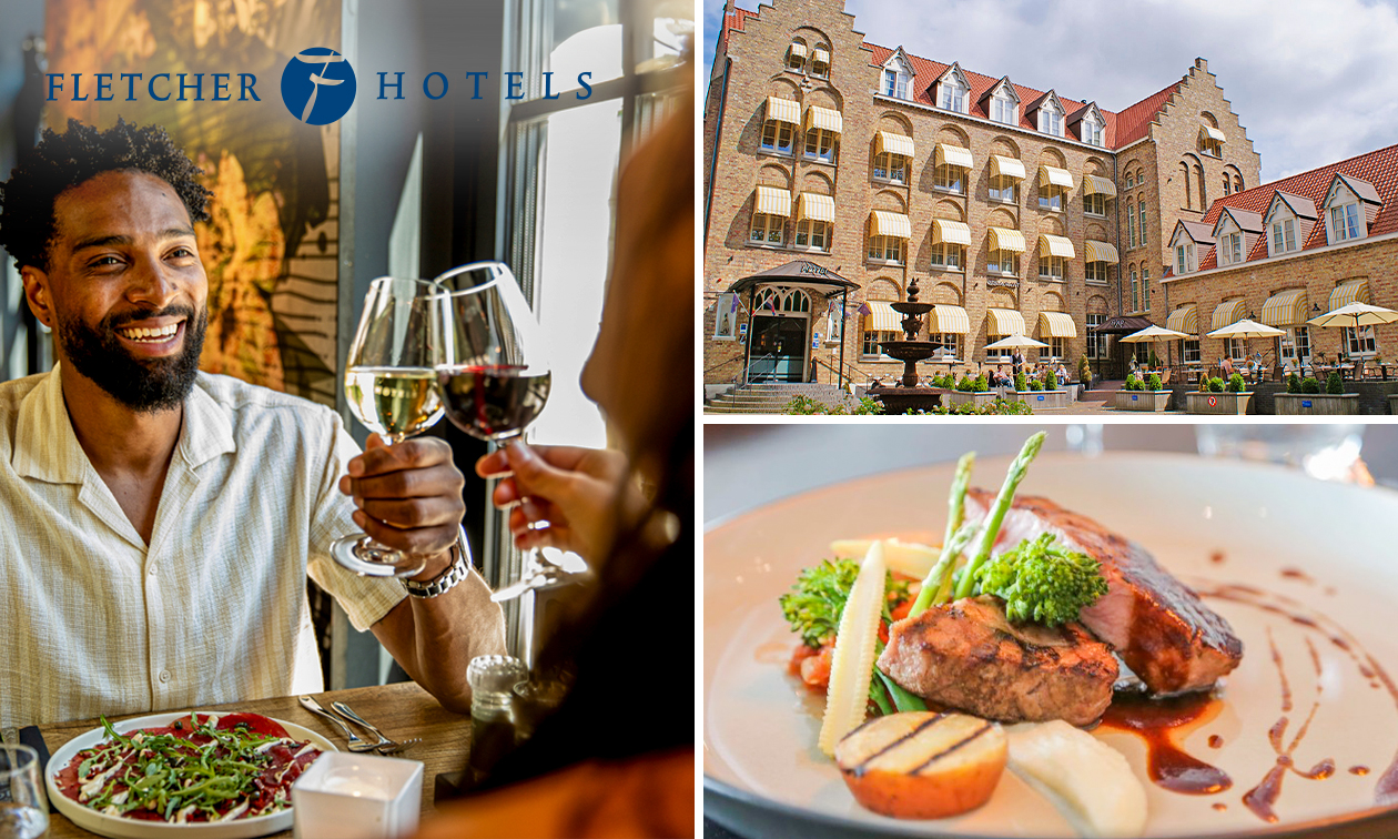 3-gangen Fletcher's Keuzemenu bij Fletcher Hotels