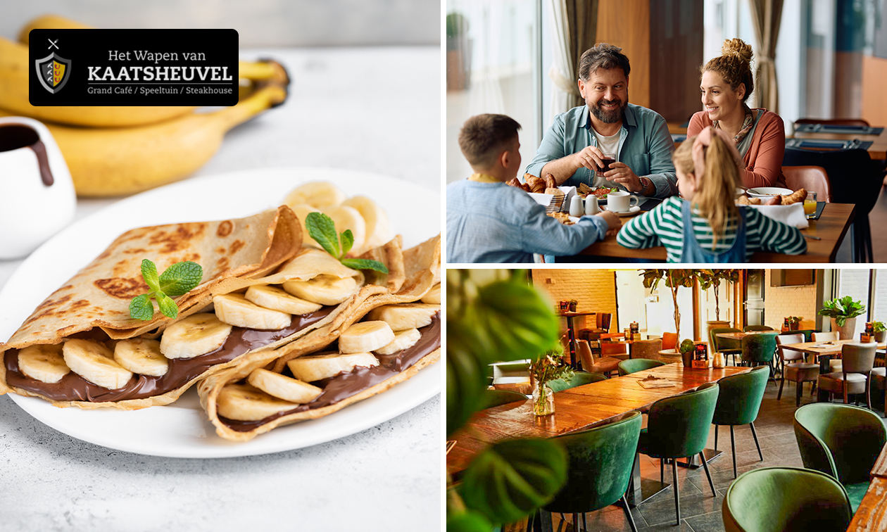 Onbeperkt pannenkoeken (2 uur) bij Het Wapen van Kaatsheuvel