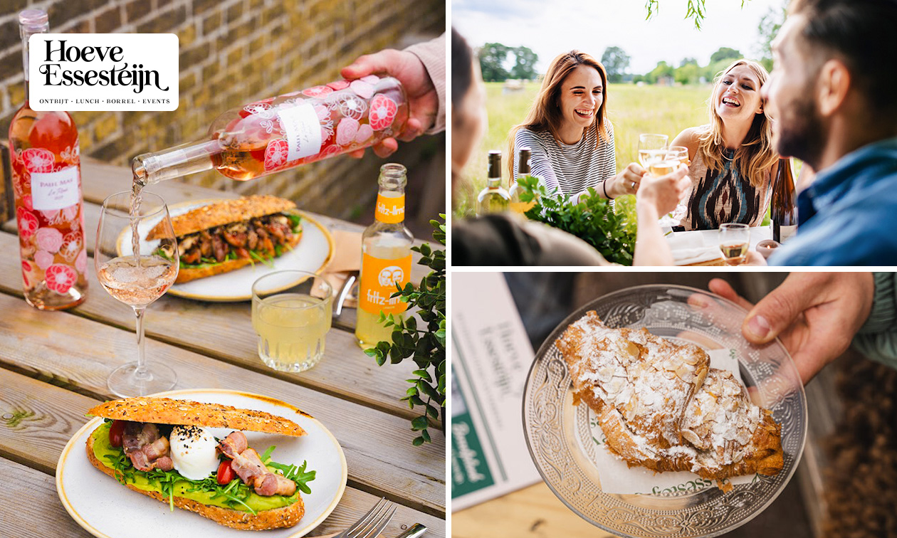 2- of 3-gangenlunch à la carte bij Hoeve Essesteijn