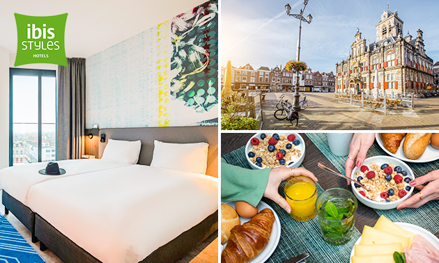 ibis Styles Delft City Centre, Übernachtung für 2   Frühstück   Late Check-Out im Herzen von ...