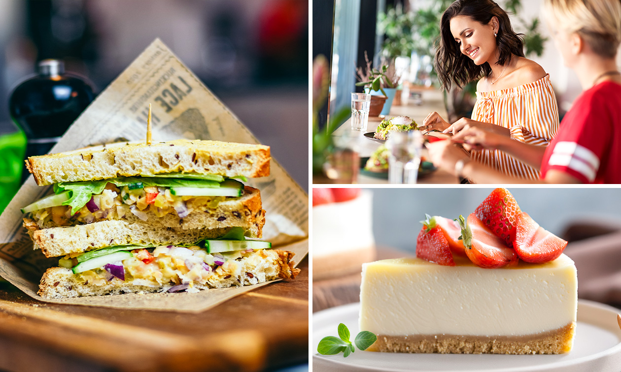 2-gangen keuzelunch vlak bij het strand van Noordwijk