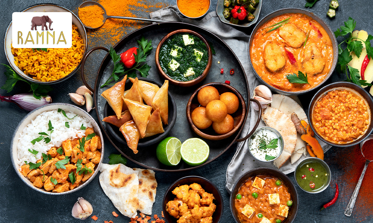 Indiaas 2- of 3-gangendiner à la carte of 2-gangenrijsttafel bij Ramna Tandoori