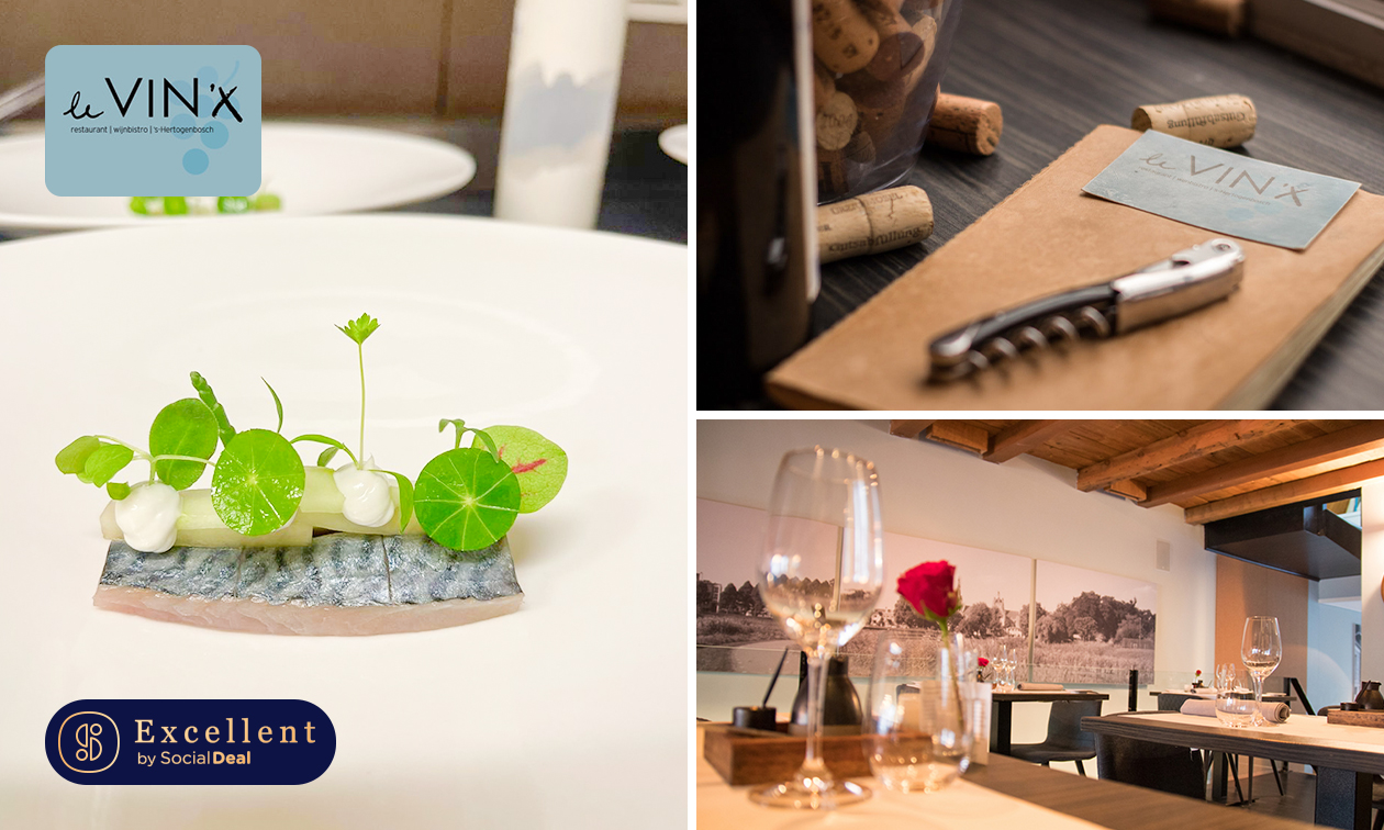 4- of 5-gangendiner van de chef bij le VIN 'x in hartje Den Bosch