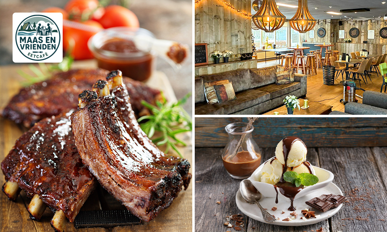 3-gangendiner à la carte aan de Maas