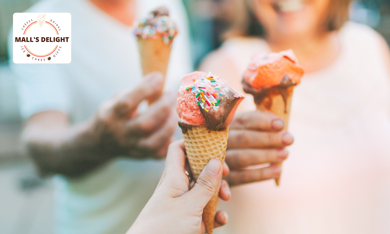 IJshoorn met 3 bollen ijs of 10-strippenkaart