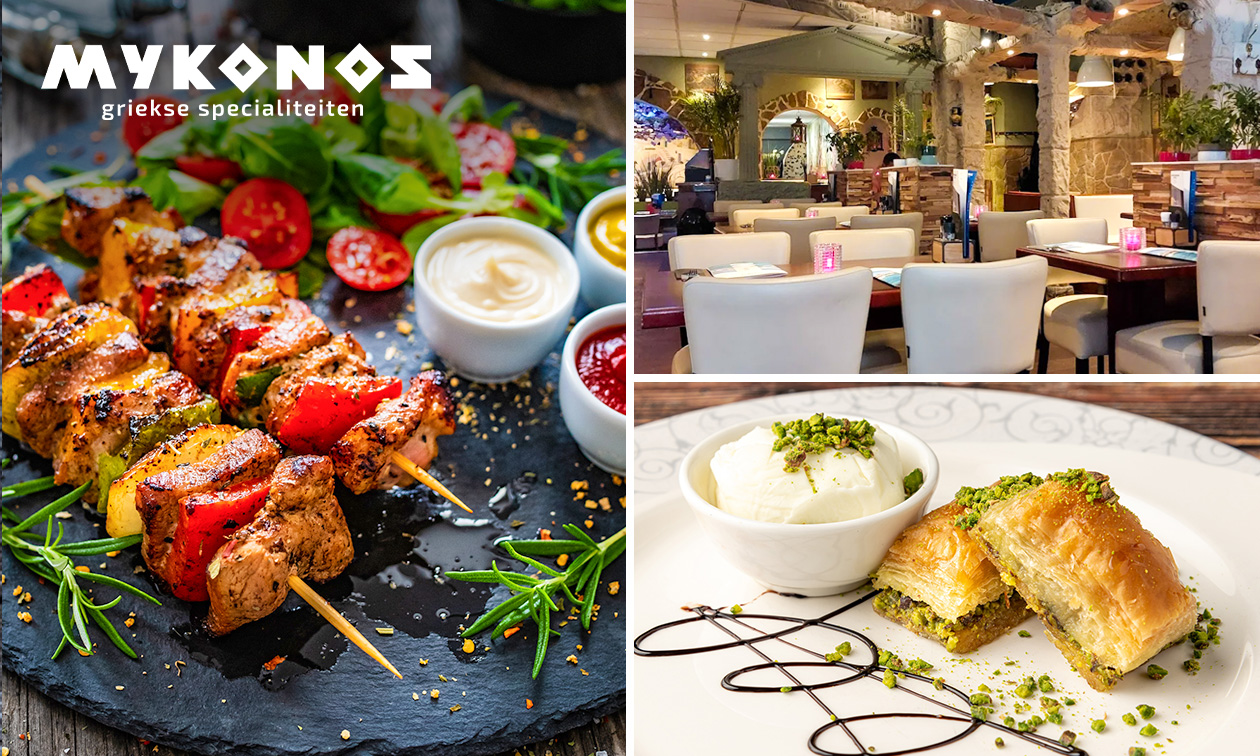 3-gangendiner bij Mykonos in hartje Utrecht