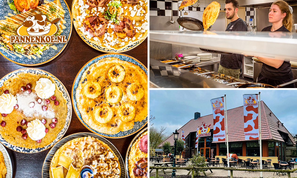 2- of 3-gangenlunch of -diner à la carte bij Pannenkoe in Schiedam