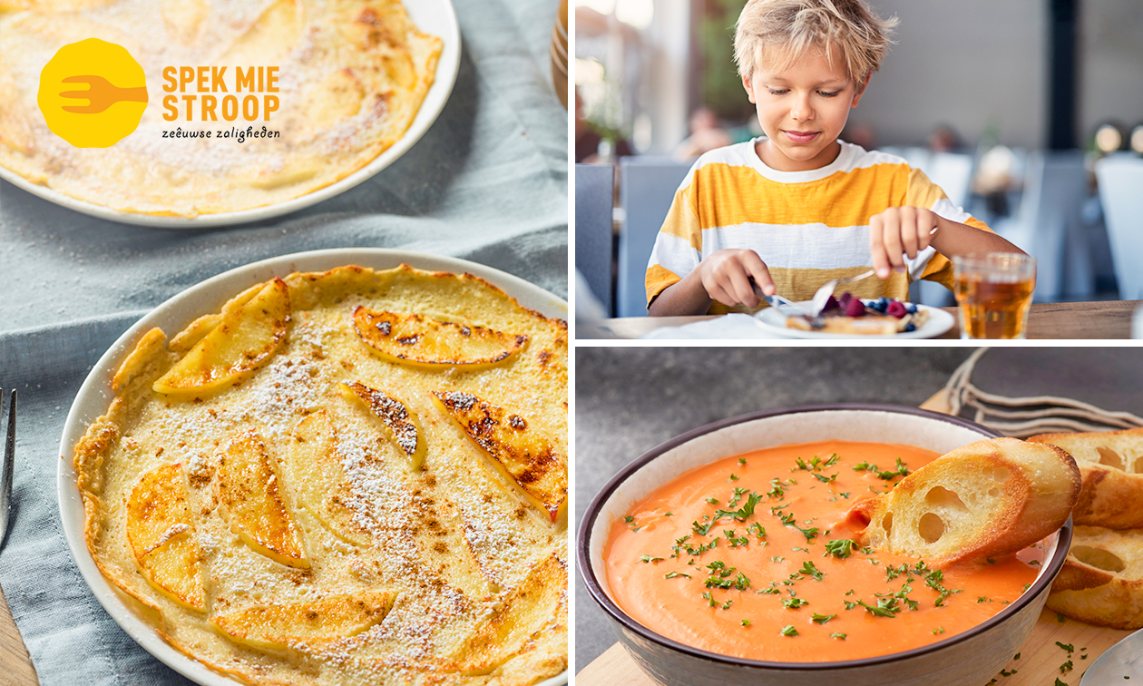 2- of 3-gangendiner bij Pannenkoekenrestaurant Spek Mie Stroop