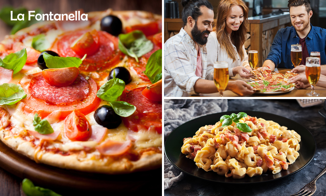 Italiaans 3-gangendiner (50+ keuzes) bij La Fontanella