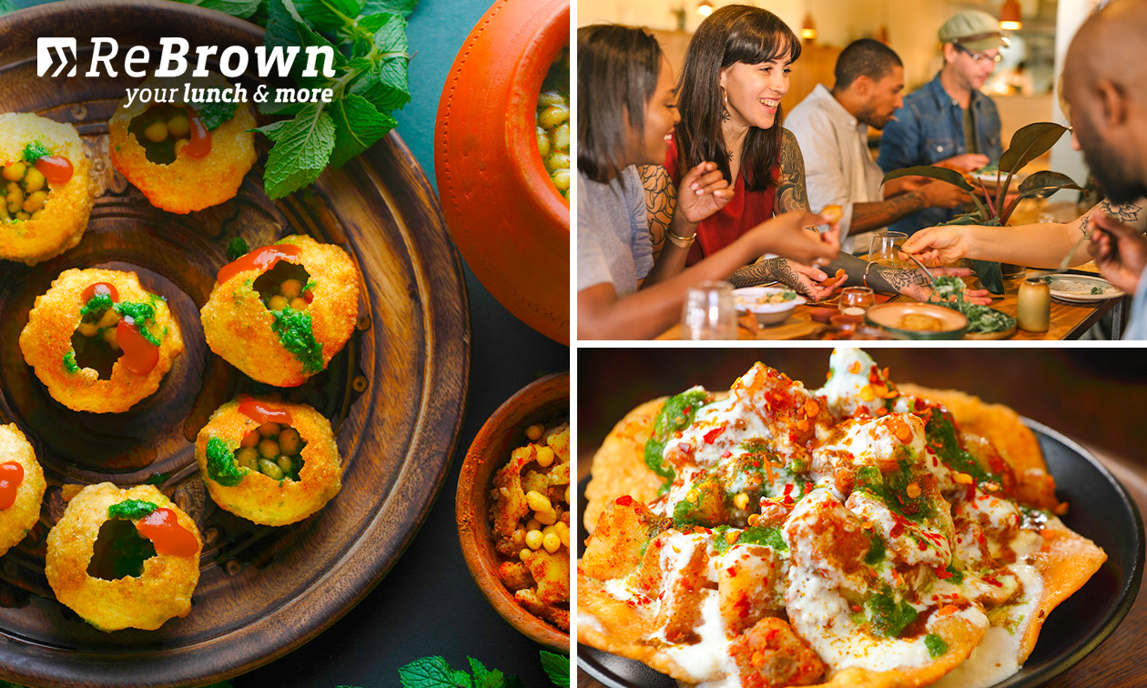 Shared dining-lunch of diner Indian streetfood bij ReBrown