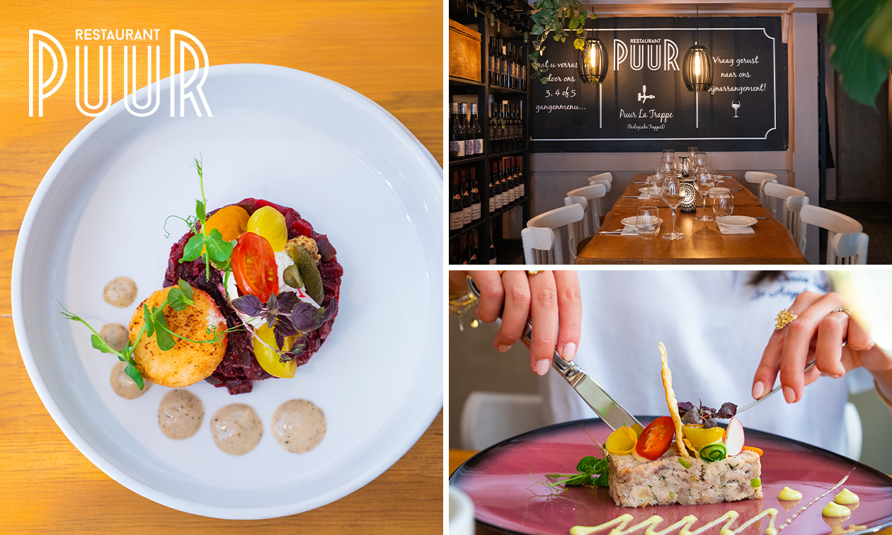4-, 5- of 6-gangendiner van de chef + amuse bij Restaurant Puur