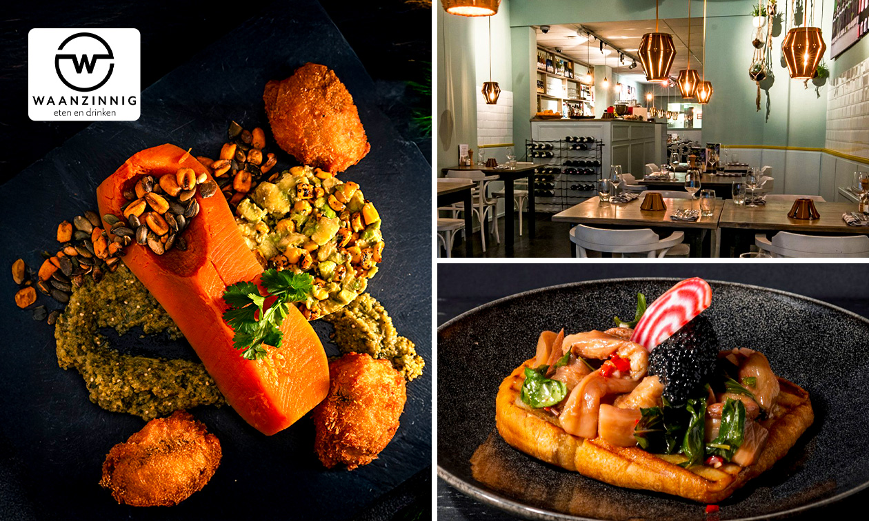 3-gangendinger à la carte of 3-gangen shared dining-diner bij Waanzinnig