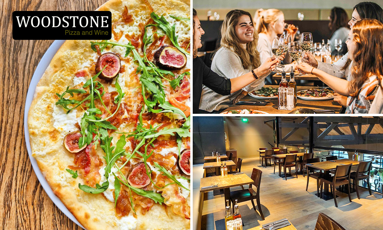 2-gangen keuzelunch bij WOODSTONE Pizza and Wine in Alphen aan den Rijn